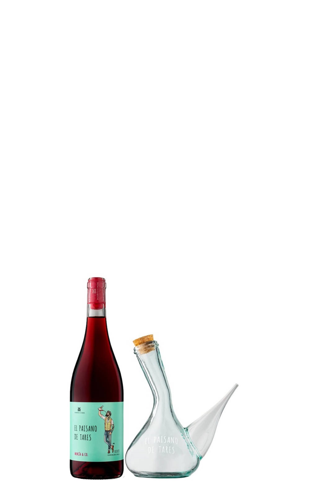 Dominio de Tares El Paisano de Tares Parron Wine Pitcher Set 2020 多明塔斯酒莊 老鄉 門西亞紅酒 波隆酒壺套組
